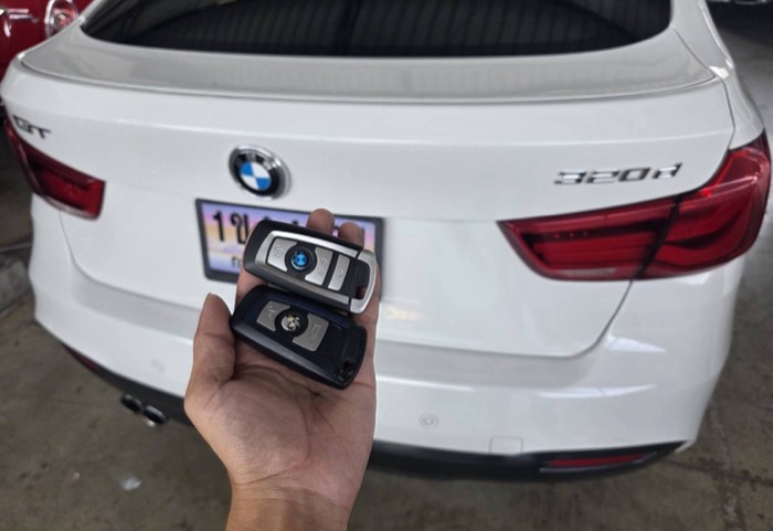 ทำกุญแจสมาร์ทคีย์ BMW 320d GT จำนวน 2 ดอก โดยช่างกุญแจ Newgen Key