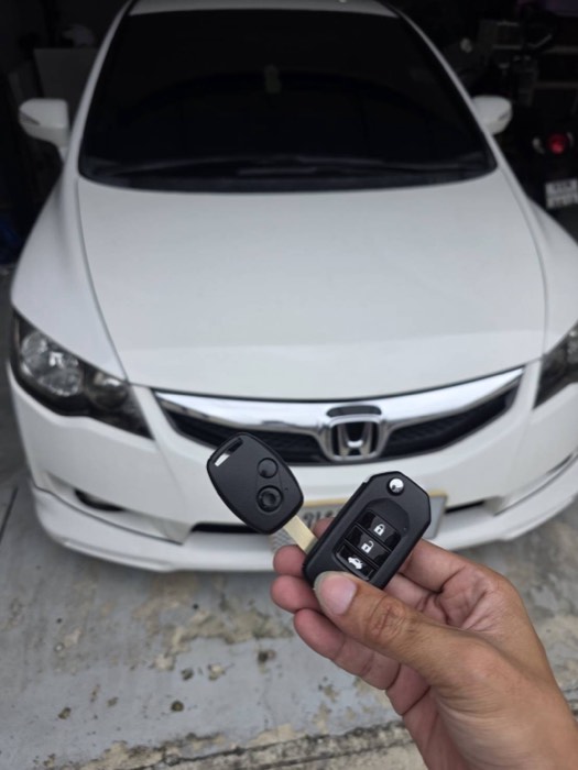 ทำกุญแจรีโมทพับ Honda Civic FD ทดแทนกุญแจเดิม โดยช่างกุญแจ Newgen Key